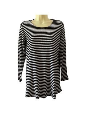 Dividends Maternity Striped Knit Top Woman Size Medium Vintage Y2K